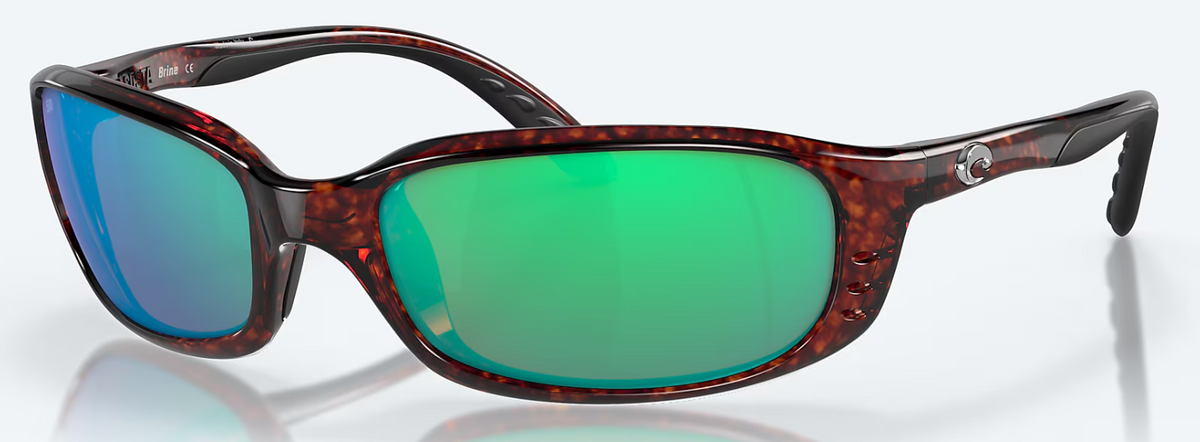 Costa Brine unisex sunglasses very good condition Costa Del Mar Brine | Tortoise | Green Mirror 580p - High  main image 2